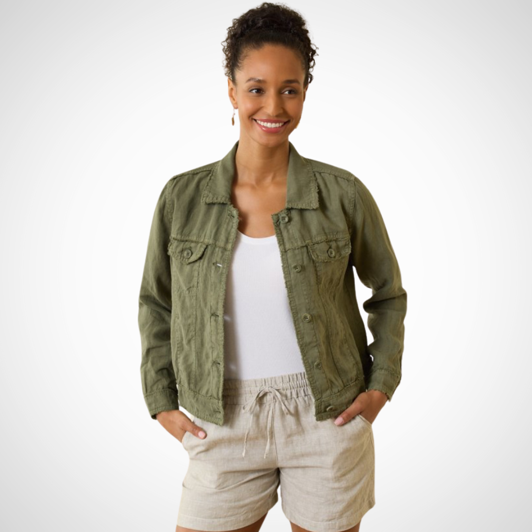 Tommy Bahama - Two Palms Linen Jacket Black, White and Sand