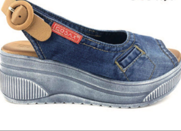 ERSAX Denim Wedge