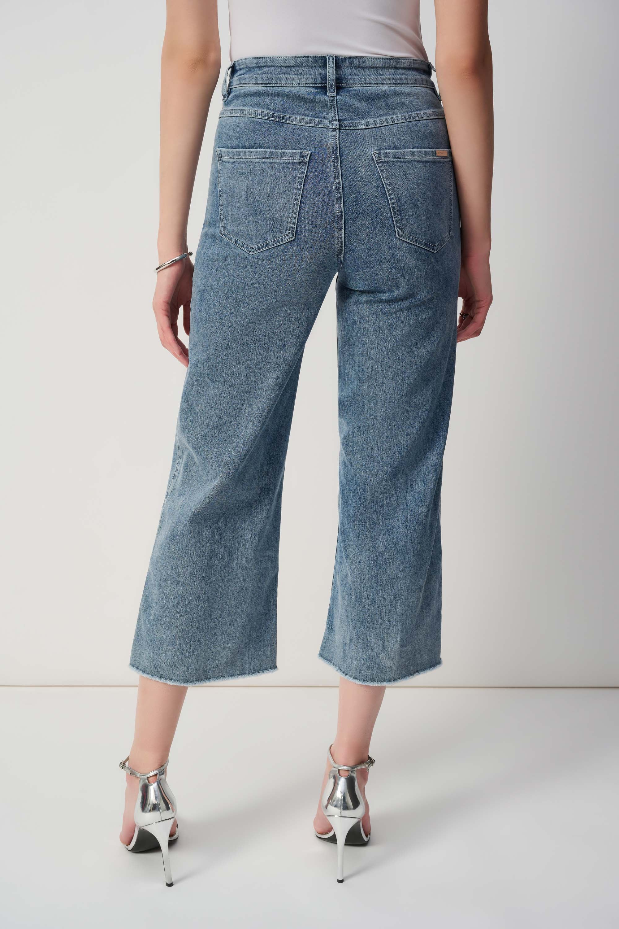 Joseph Ribkoff - Wide Leg Cropped Jeans - 251901