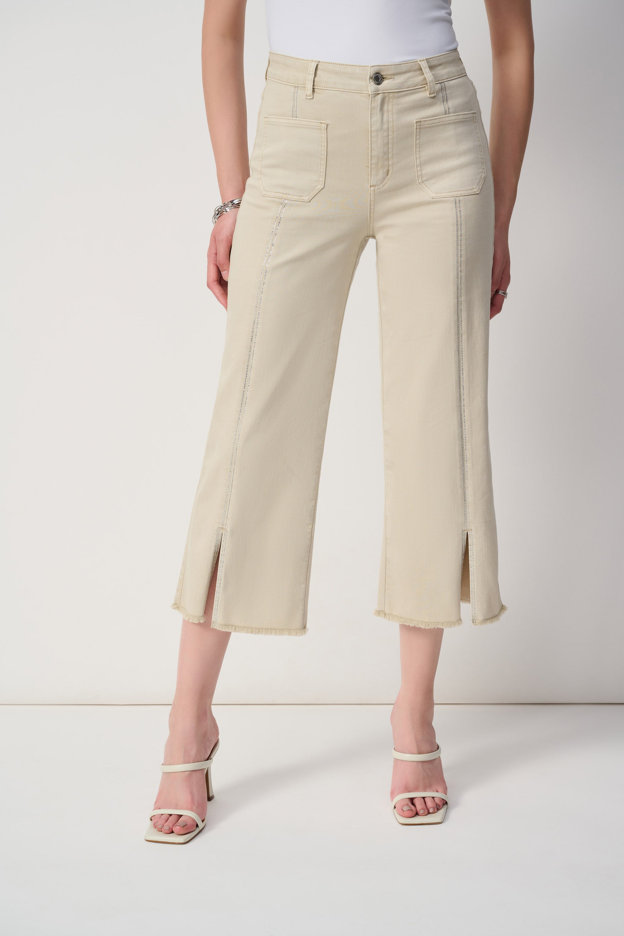 Joseph Ribkoff - Wide Leg Cropped Jeans - 251901