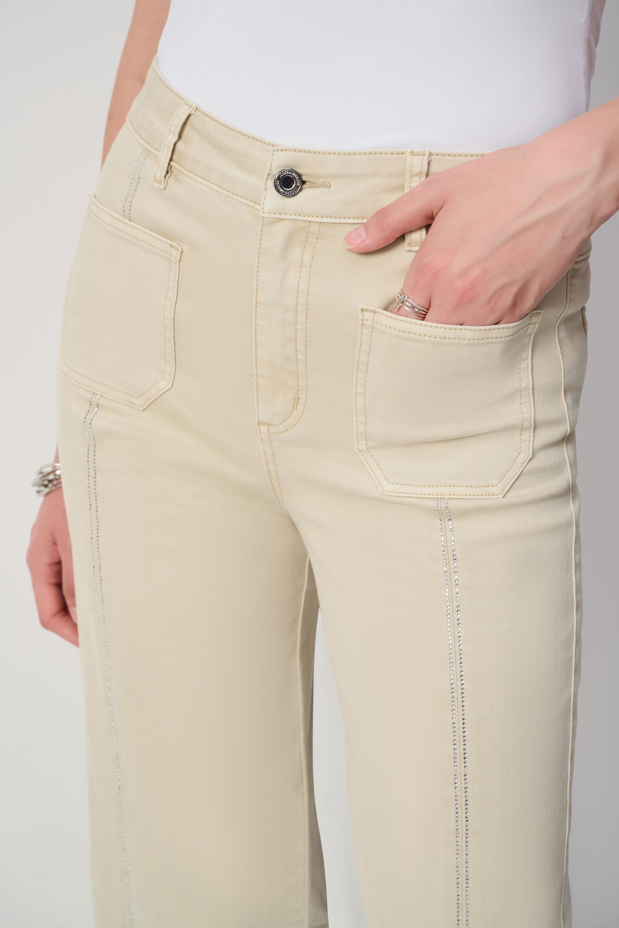 Joseph Ribkoff - Wide Leg Cropped Jeans - 251901