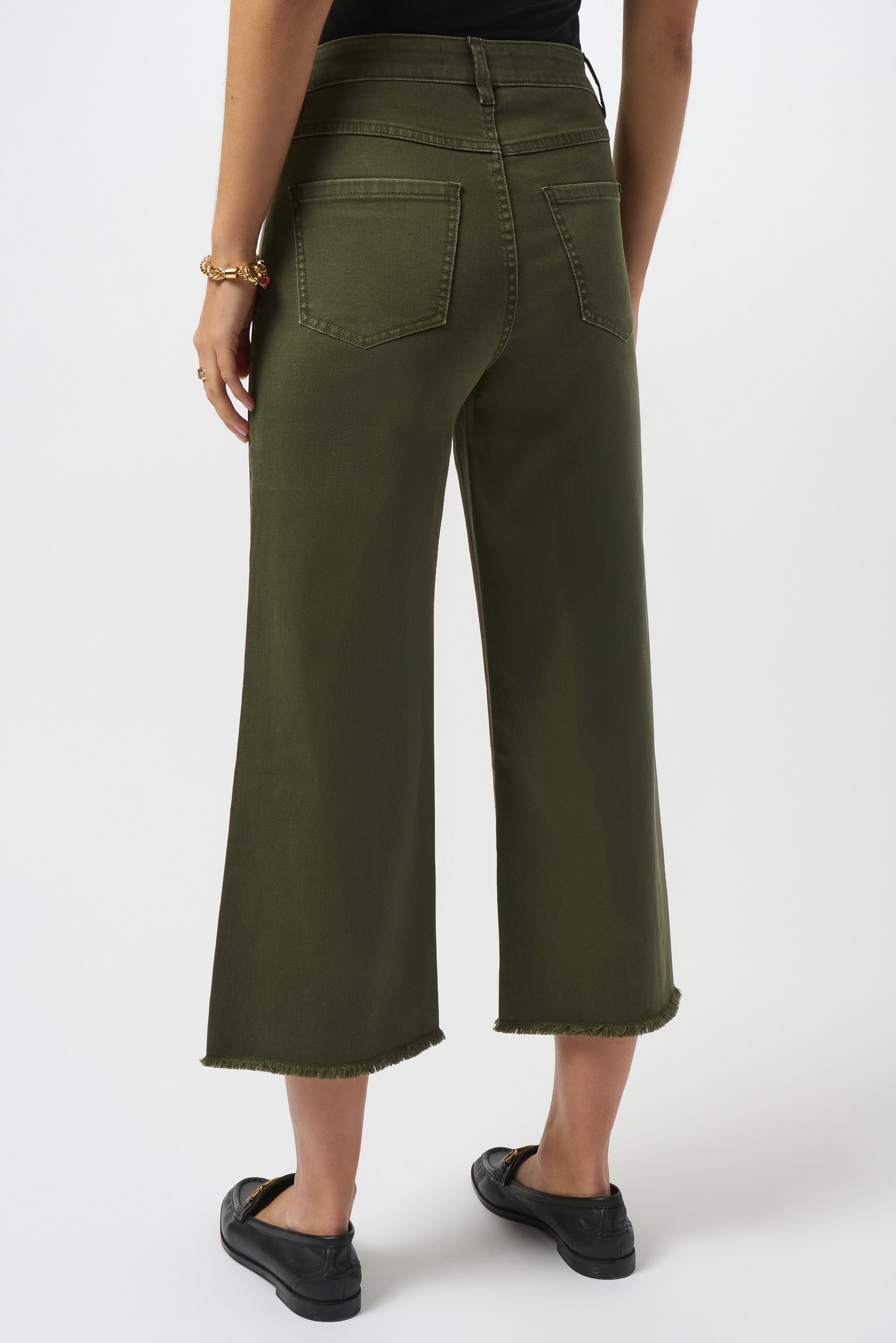 Joseph Ribkoff - Wide Leg Cropped Jeans - 251901