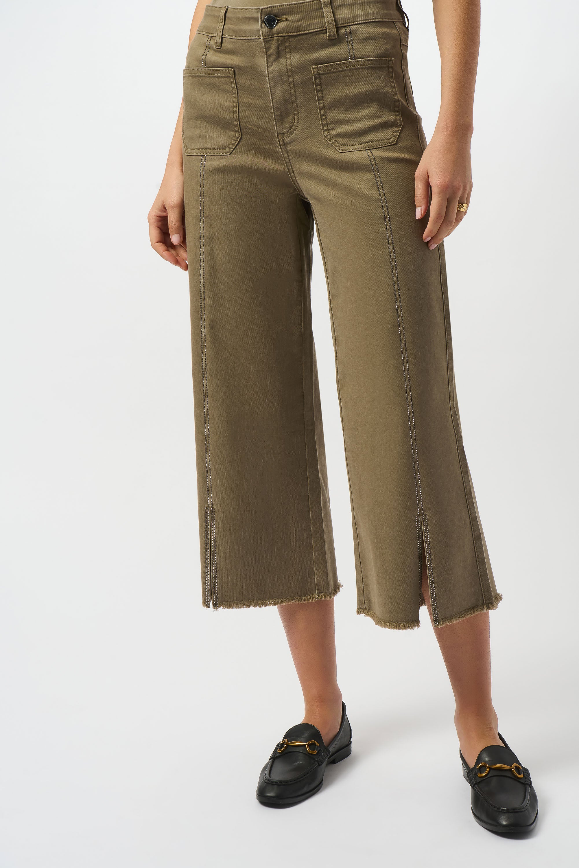 Joseph Ribkoff - Wide Leg Cropped Jeans - 251901