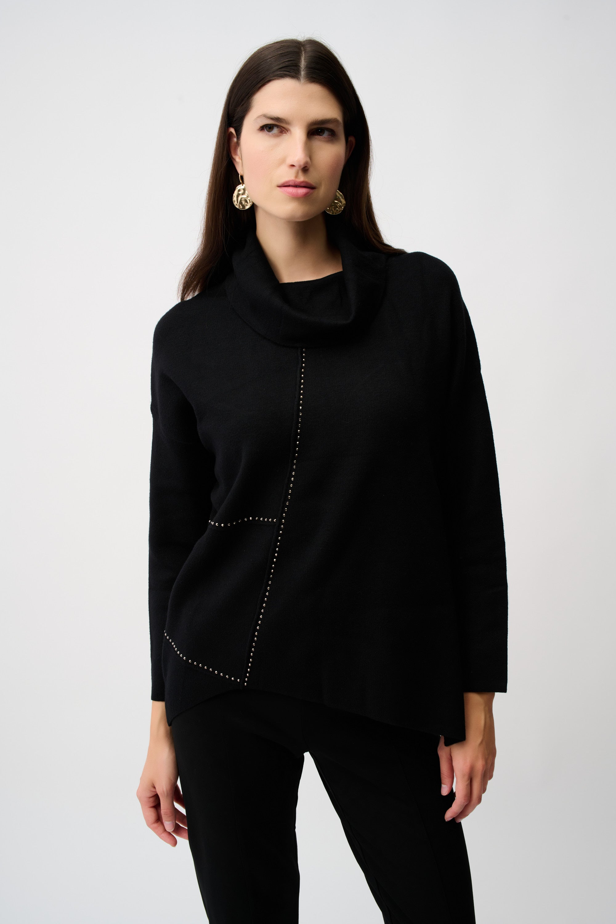 Joseph Ribkoff |  Sweater Knit Asymmetrical Pullover