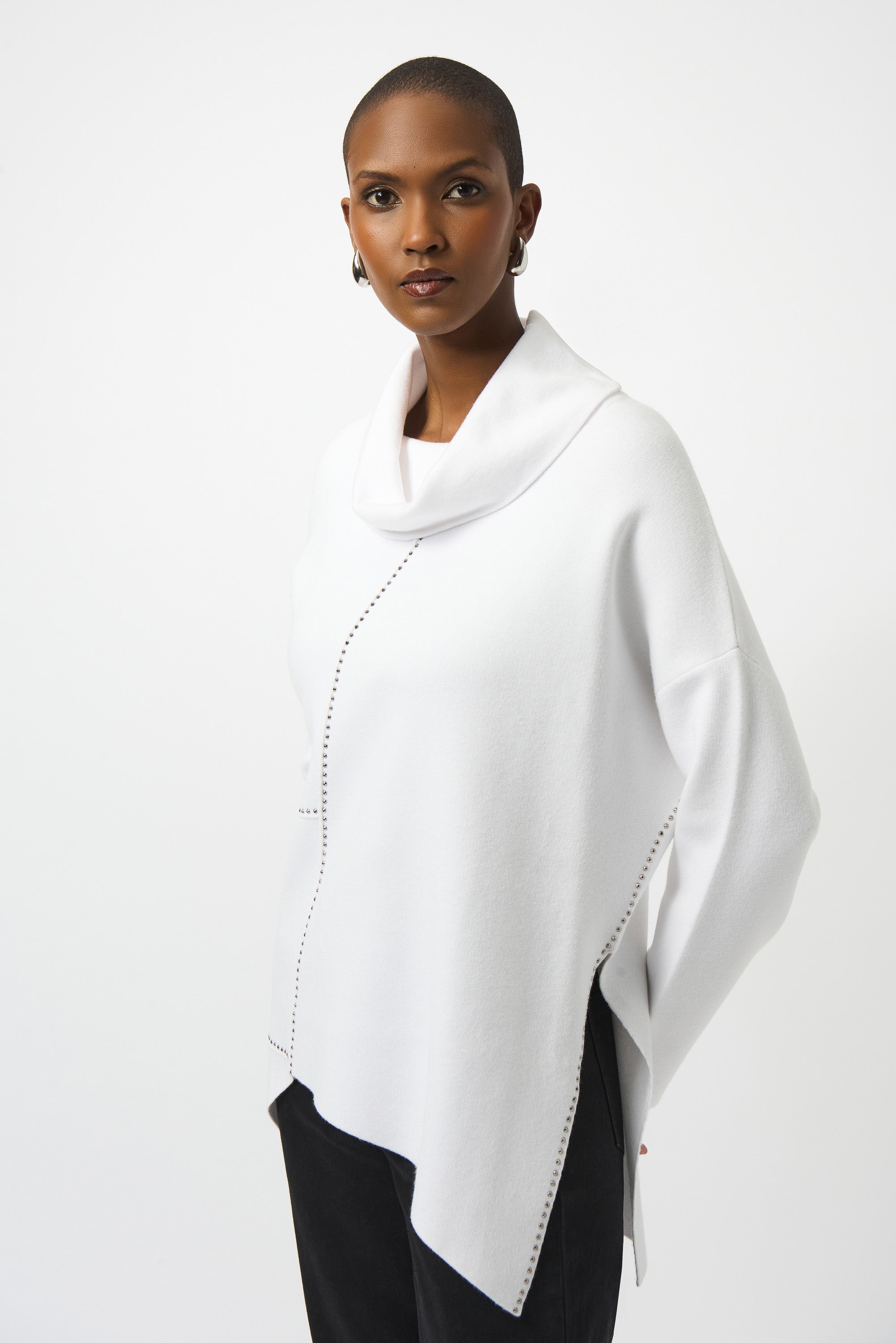 Joseph Ribkoff |  Sweater Knit Asymmetrical Pullover