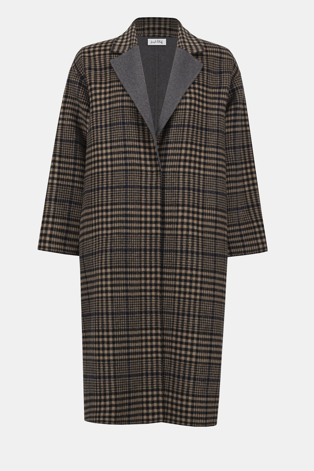 Joseph Ribkoff - 253946 Wool Blend Plaid Double-Faced Coat