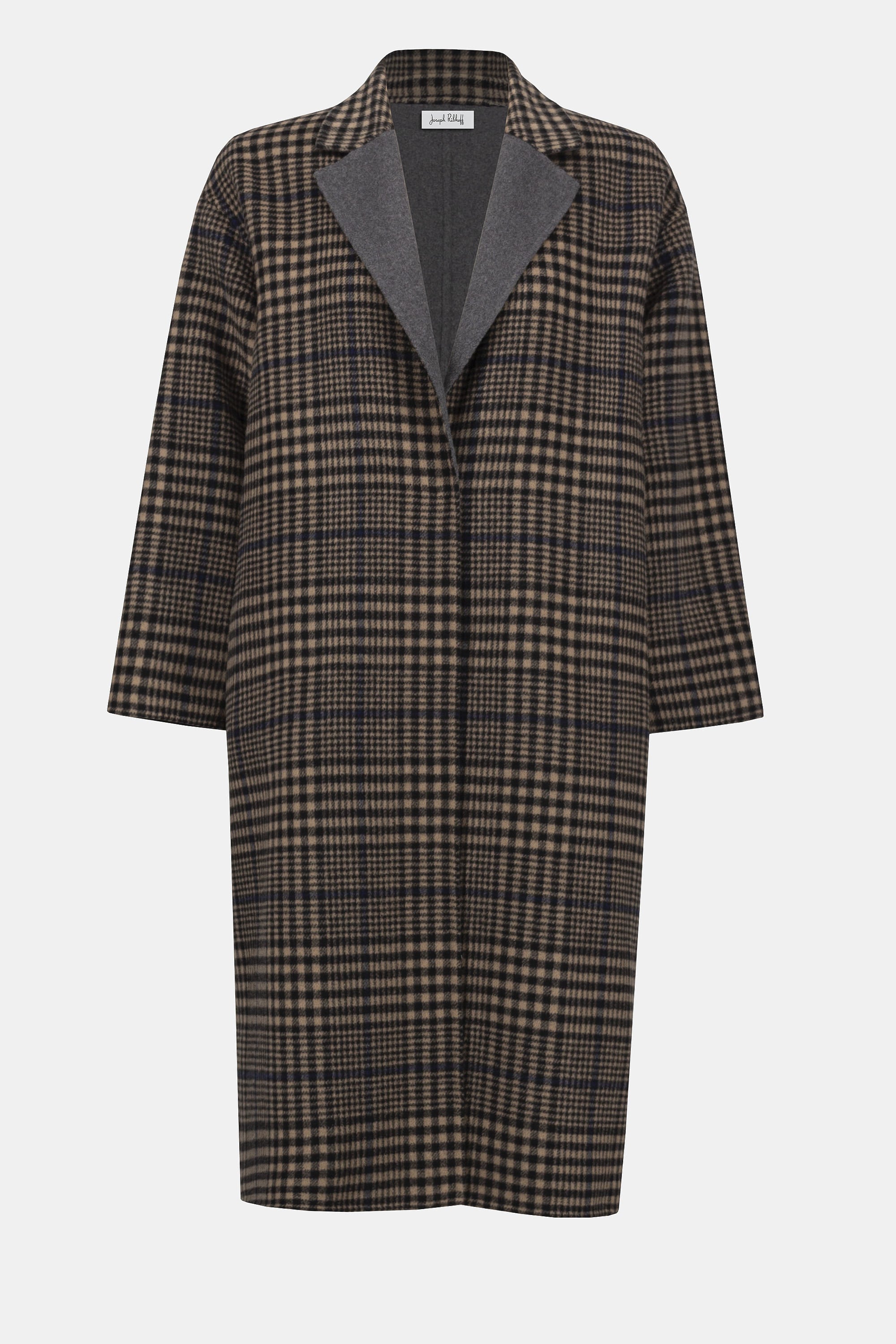 Joseph Ribkoff - 253946 Wool Blend Plaid Double-Faced Coat