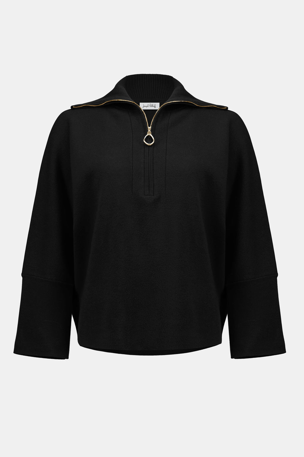 Joseph Ribkoff | Sweater Knit Boxy Pullover With Zipped Collar