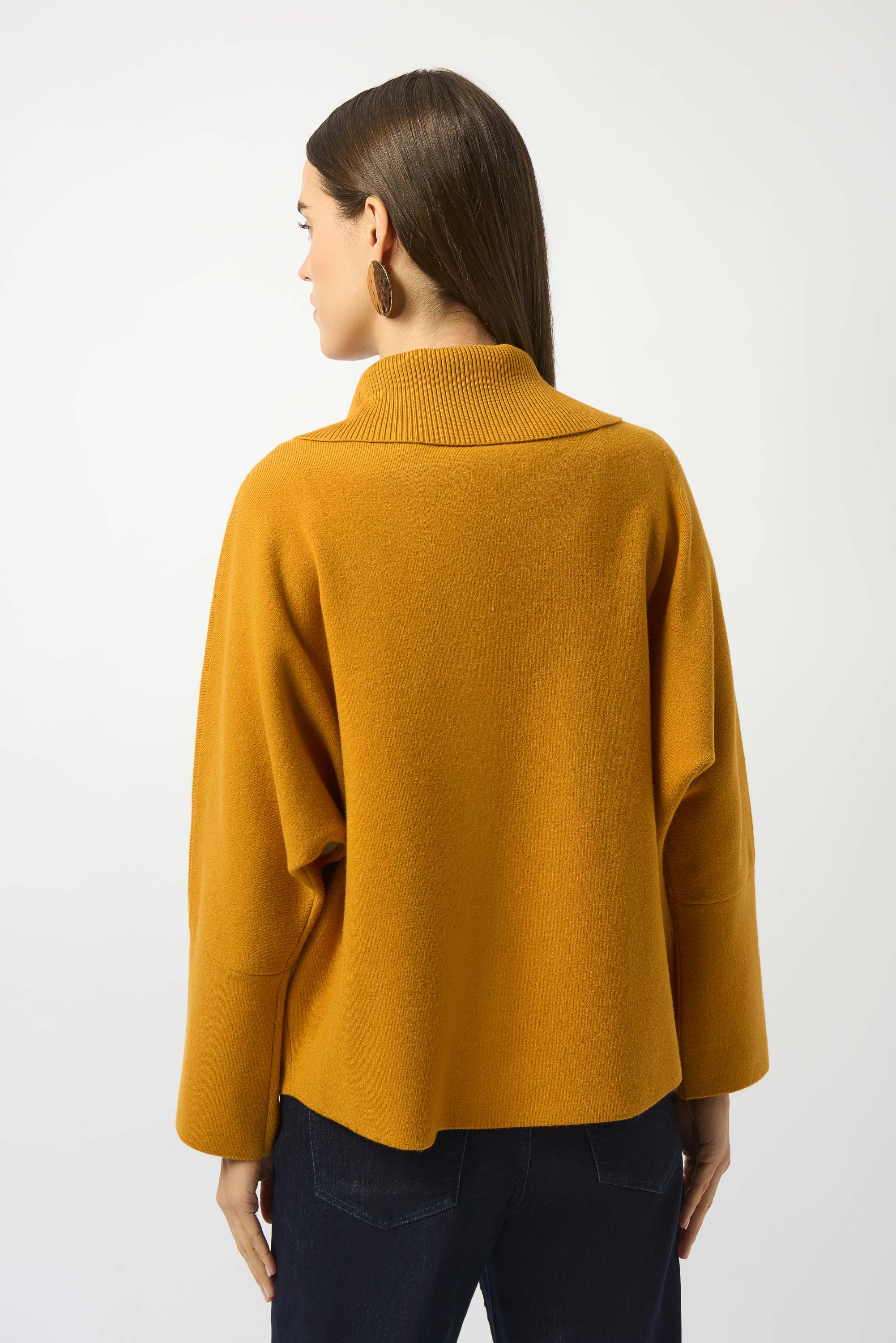 Joseph Ribkoff | Sweater Knit Boxy Pullover With Zipped Collar 253963