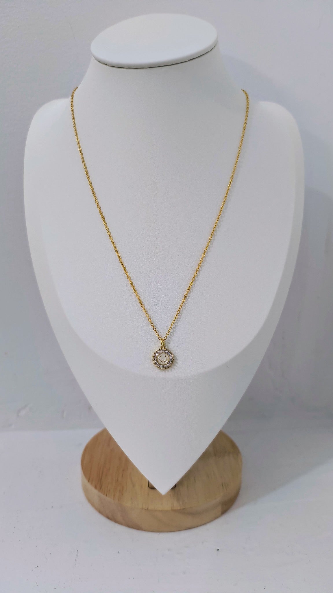 Smiley Happy charm necklace