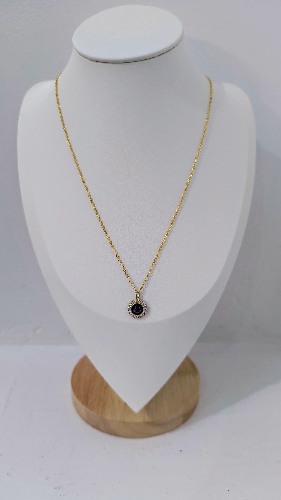 Smiley Happy charm necklace