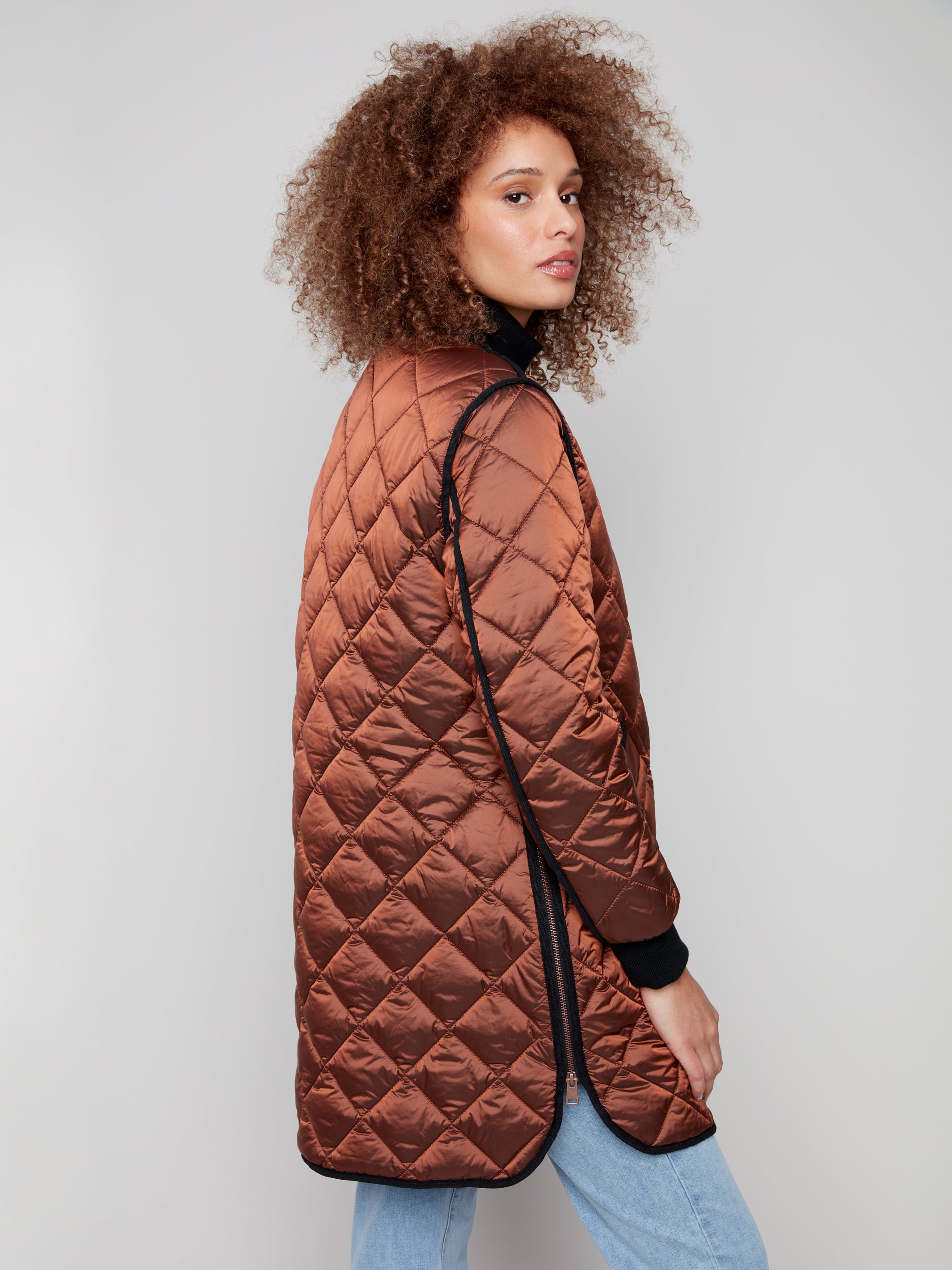 Long Quilted Puffer Jacket