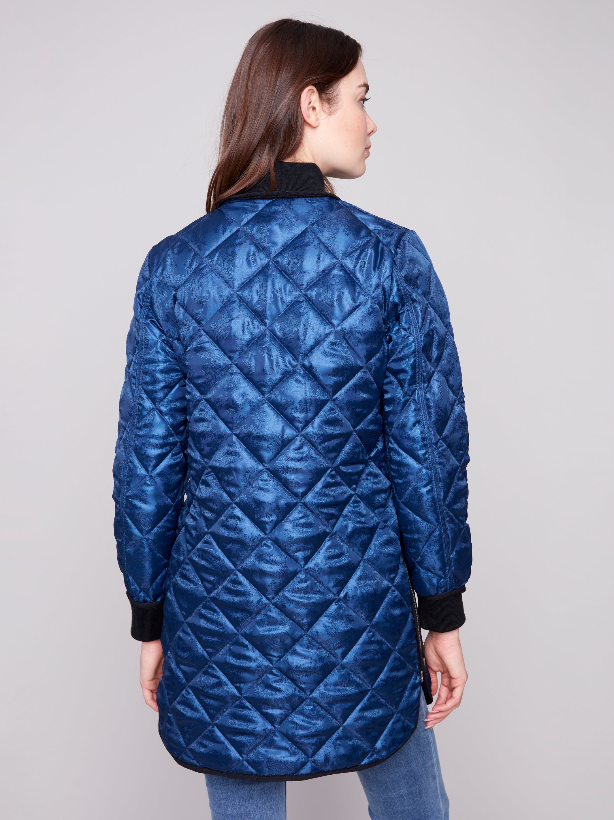Reversible Long Quilted Puffer Jacket