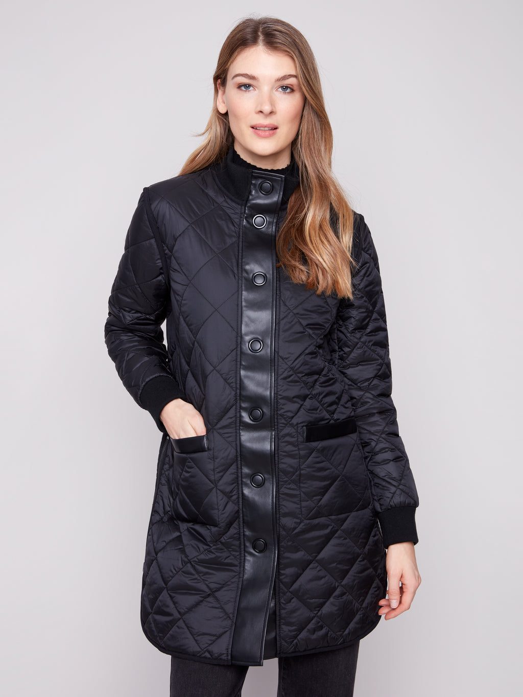 Reversible Long Quilted Puffer Jacket