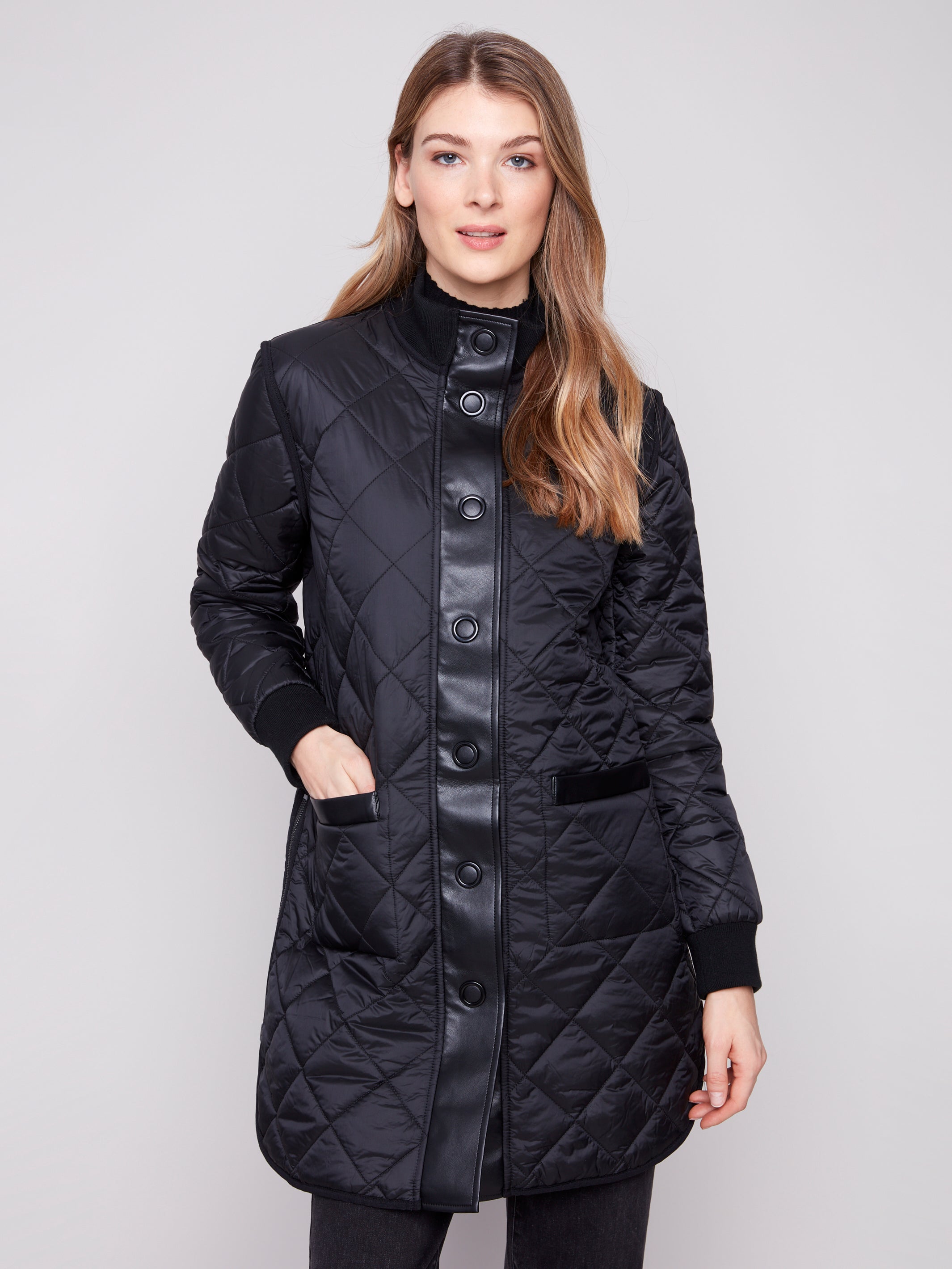 Reversible Long Quilted Puffer Jacket