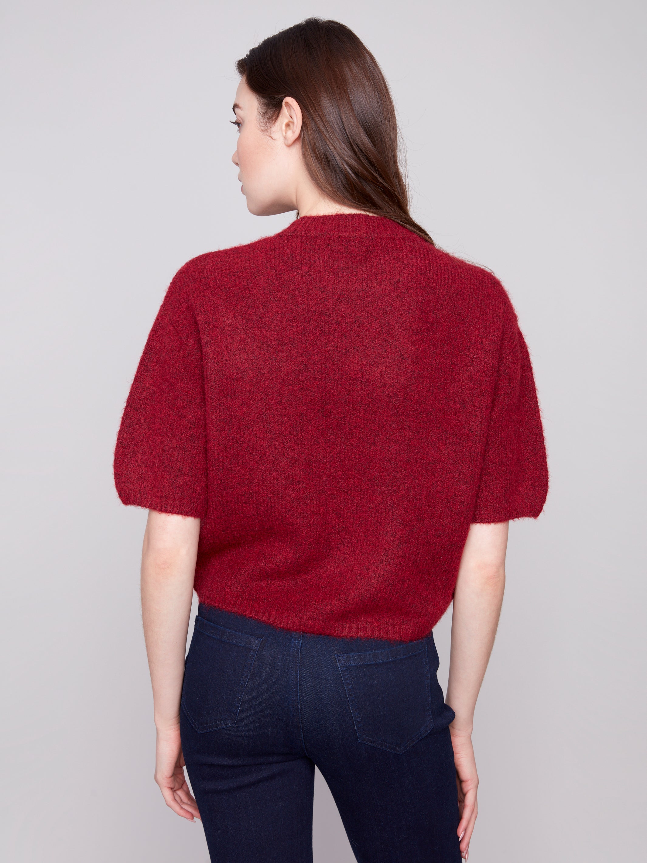 Balloon Elbow Sleeve Knit Sweater – PEARLS BOUTIQUE Balloon Elbow Sleeve Knit Sweater – PEARLS BOUTIQUE