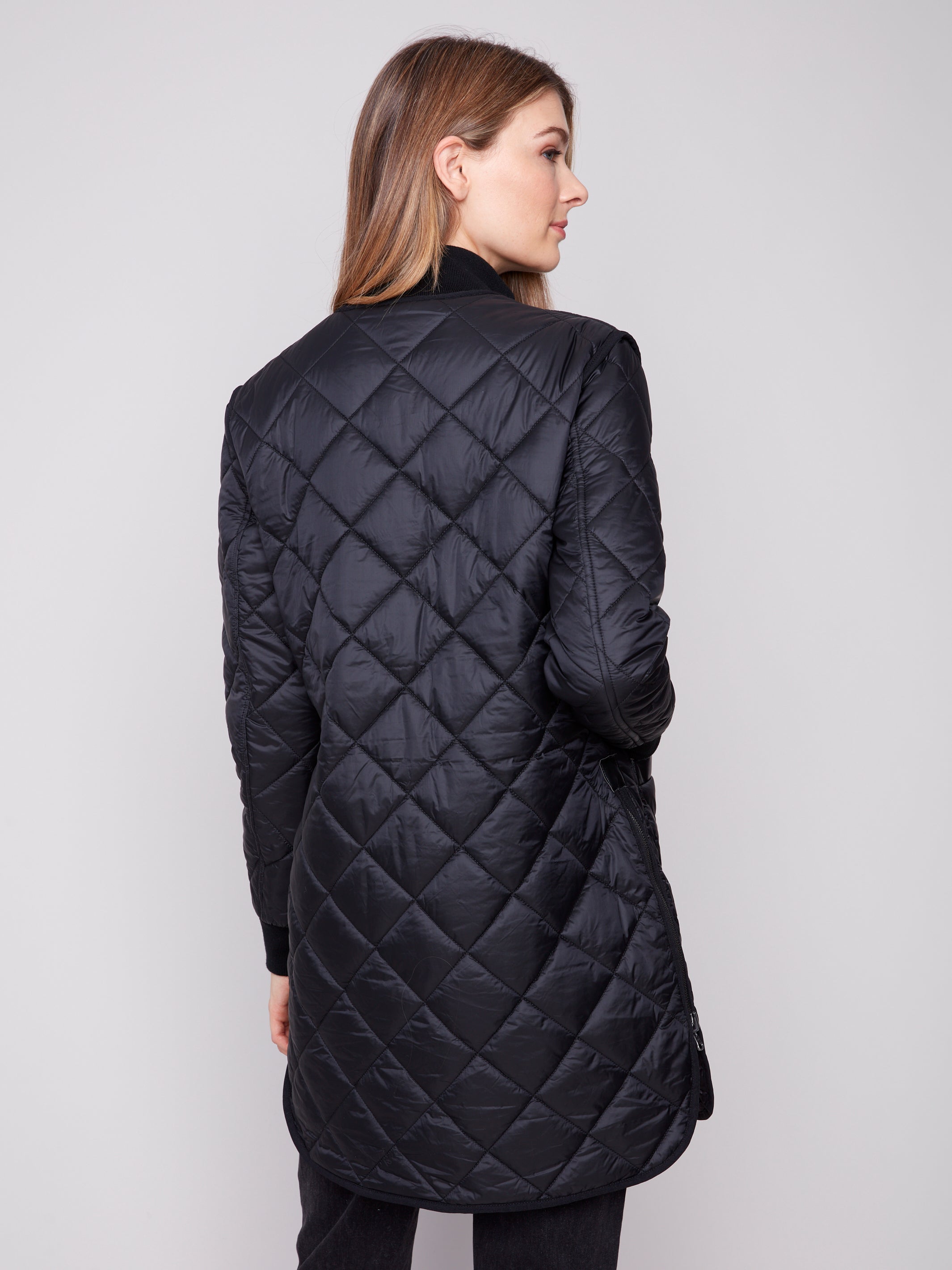 Reversible Long Quilted Puffer Jacket