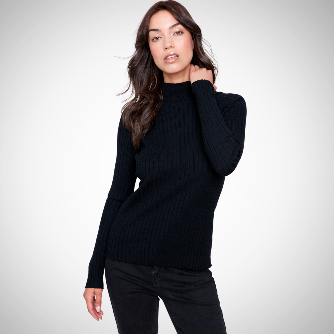 Charlie B - Mock Neck Sweater