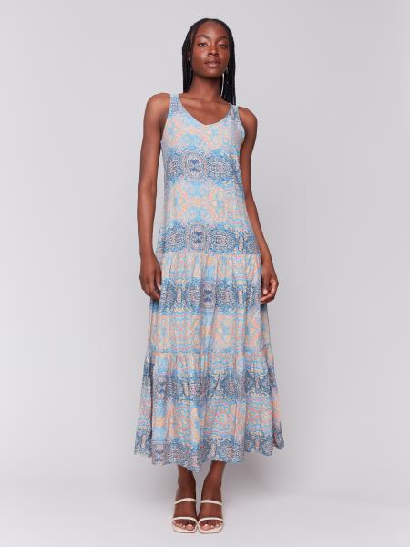 Pearls Boutique-Port Dover Ontario-Charlie B-Kaleidoscope Ombre Print Tiered Maxi Dress-StyleC3169RP-510B-P378

Fit-and-flare silhouette for a flattering shape

V-neckline with bra-friendly straps

Vibrant kaleidoscope ombre print

Tiered design adds flow and movement

Lightweight rayon fabric for breathable comfort

Perfect for casual outings, vacations, and warm days