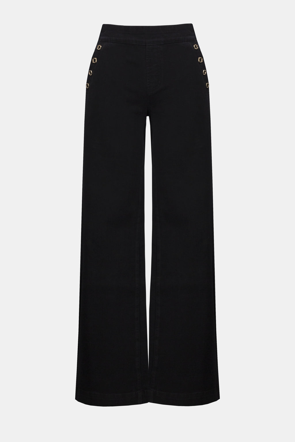 Pearls Boutique-Port Dover Ontario-Joseph RibkoggClassic wide leg Pull on Jeans-Black
– Pull-on waistband 
button accents at front pockets 
– Made with eco-conscious Repreve® stretch denim
– Soft, breathable woven fabric with gentle stretch
– Unlined for natural drape and movement


