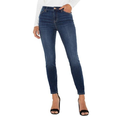 Pearls Boutique-Port Dover Ontario-Liverpool-Abby skinny jean
Abby Skinny Jeans with mid-rise fit, 30-inch inseam, 9-1/4" front rise, 10-1/4" leg opening, and classic 5-pocket styling; features a set-in waistband, belt loops, zip-fly, and single button closure, made from a soft cotton blend for all-day comfort and versatile style