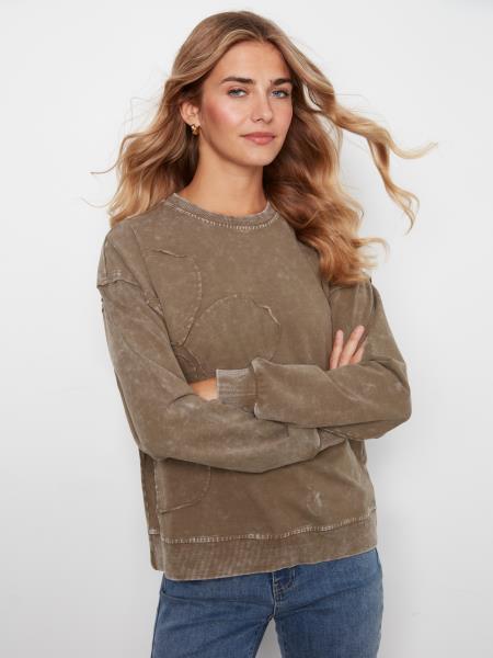 Charlie B - Applique jersey sweatshirt