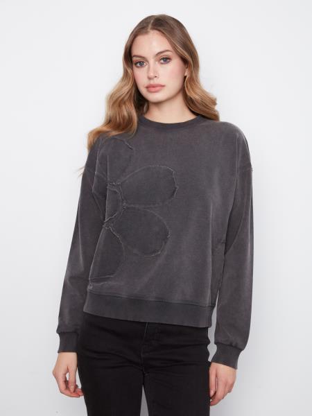 Charlie B - Applique jersey sweatshirt