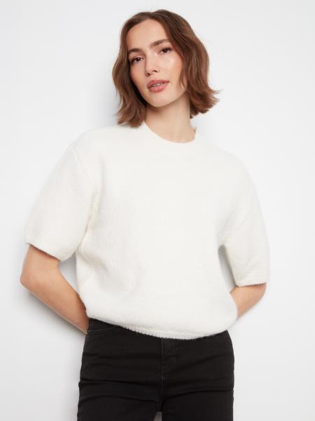 Charlie B Balloon Elbow Sleeve Knit Sweater