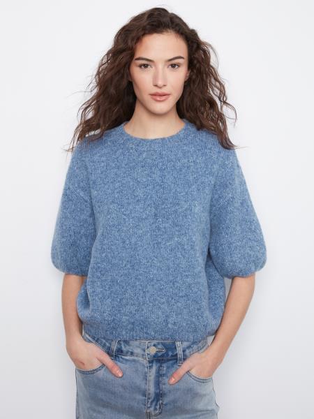 Charlie B Balloon Elbow Sleeve Knit Sweater