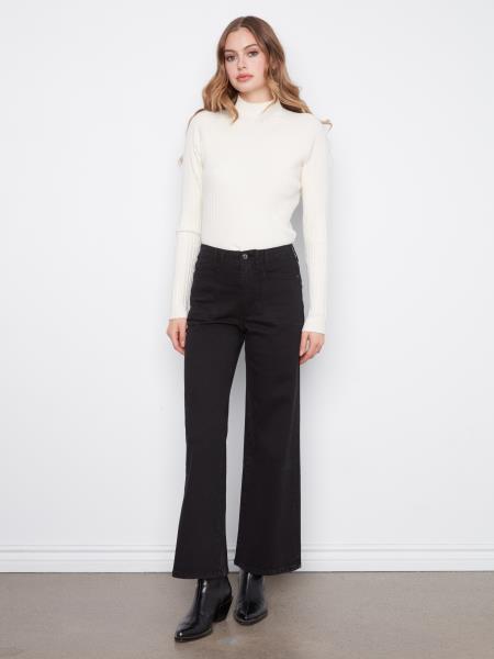 Charlie B Balloon Elbow Sleeve Knit Sweater