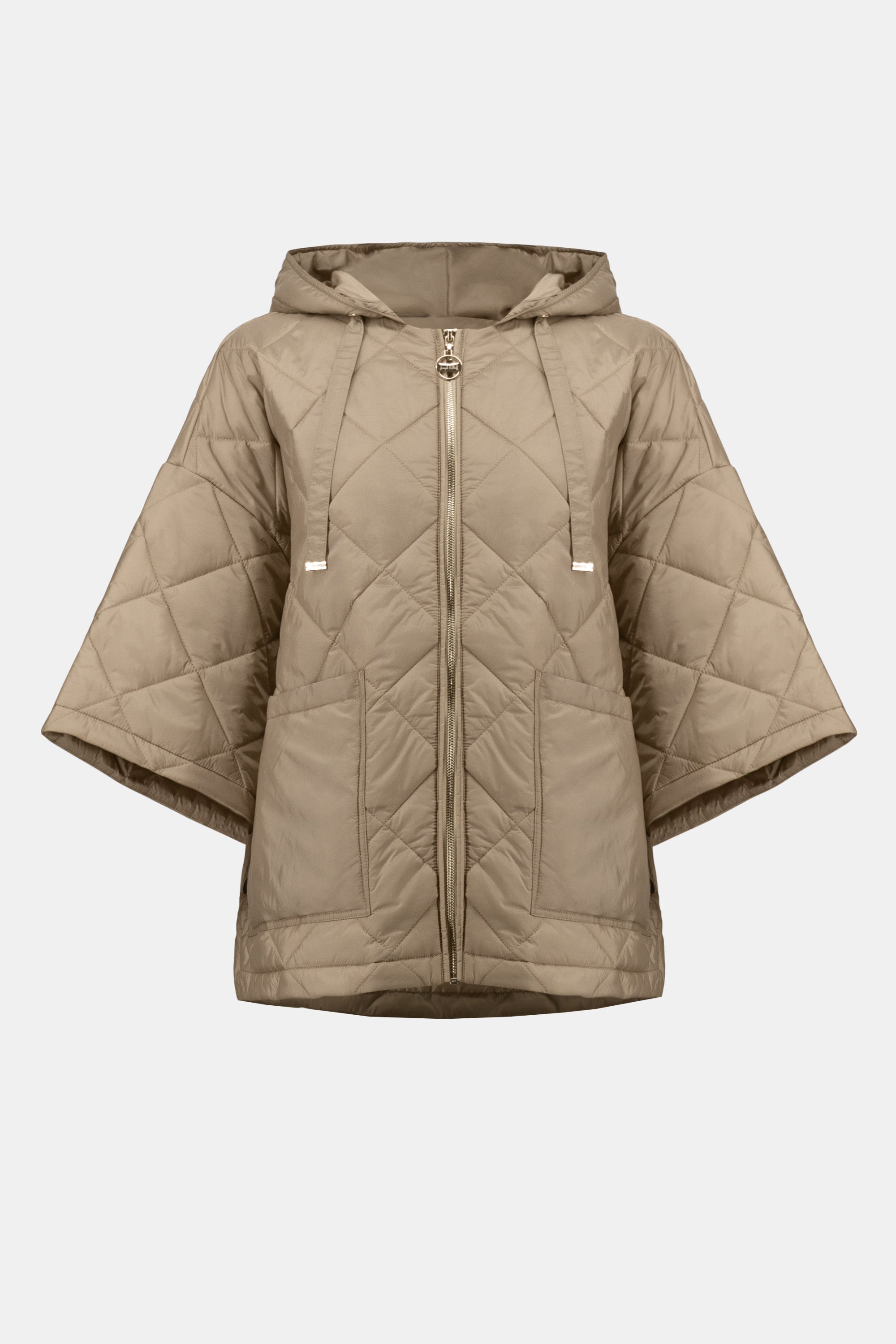 Joseph Ribkoff | Woven Diamond Quilt Hooded Jacket