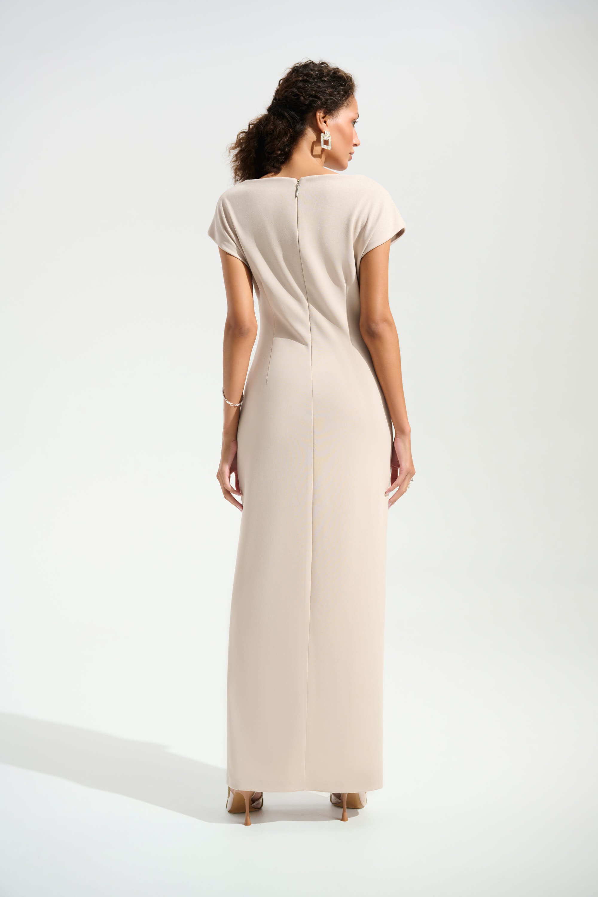 Joseph Ribkoff 261713 Signature | Scuba Crepe Sheath Gown With