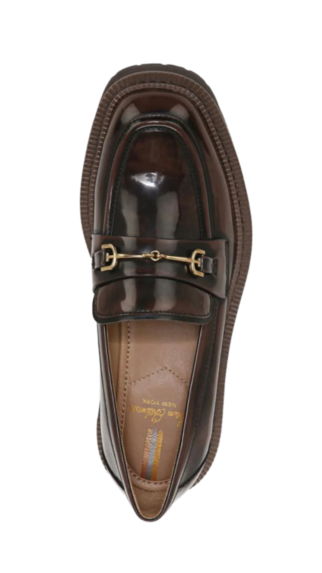 Pearls-Sam Edelman Laurs Brushed Chestnut High Shine Leather Lug Sole Brushed Gold Tone Hardware At Vamp A Fun Take On The Classic Preppy Loafer!